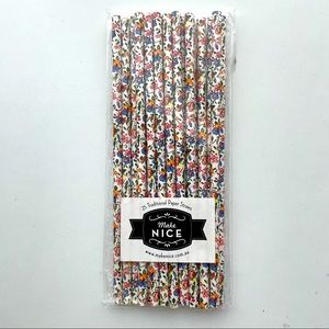 🎁$5 ADD ON🎁 Make Nice Floral Paper Straws